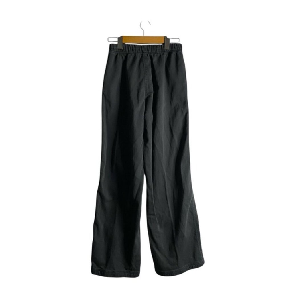Aerie Women's Smoked Gray Me-Day Tie Waist Wide Leg Casual Pant - Picture 8 of 9